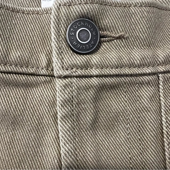 & Other Stories Stockholm Atelier Tan Capris length Jeans size 6 - Picture 3 of 14